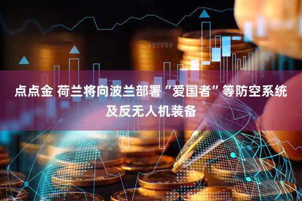 点点金 荷兰将向波兰部署“爱国者”等防空系统及反无人机装备