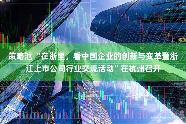 策略池 “在浙里，看中国企业的创新与变革暨浙江上市公司行业交流活动”在杭州召开